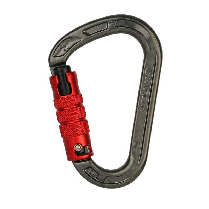 Mosquetón en forma de pera