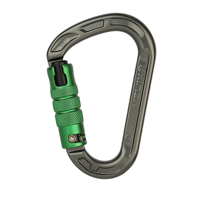 Mosquetón en forma de pera