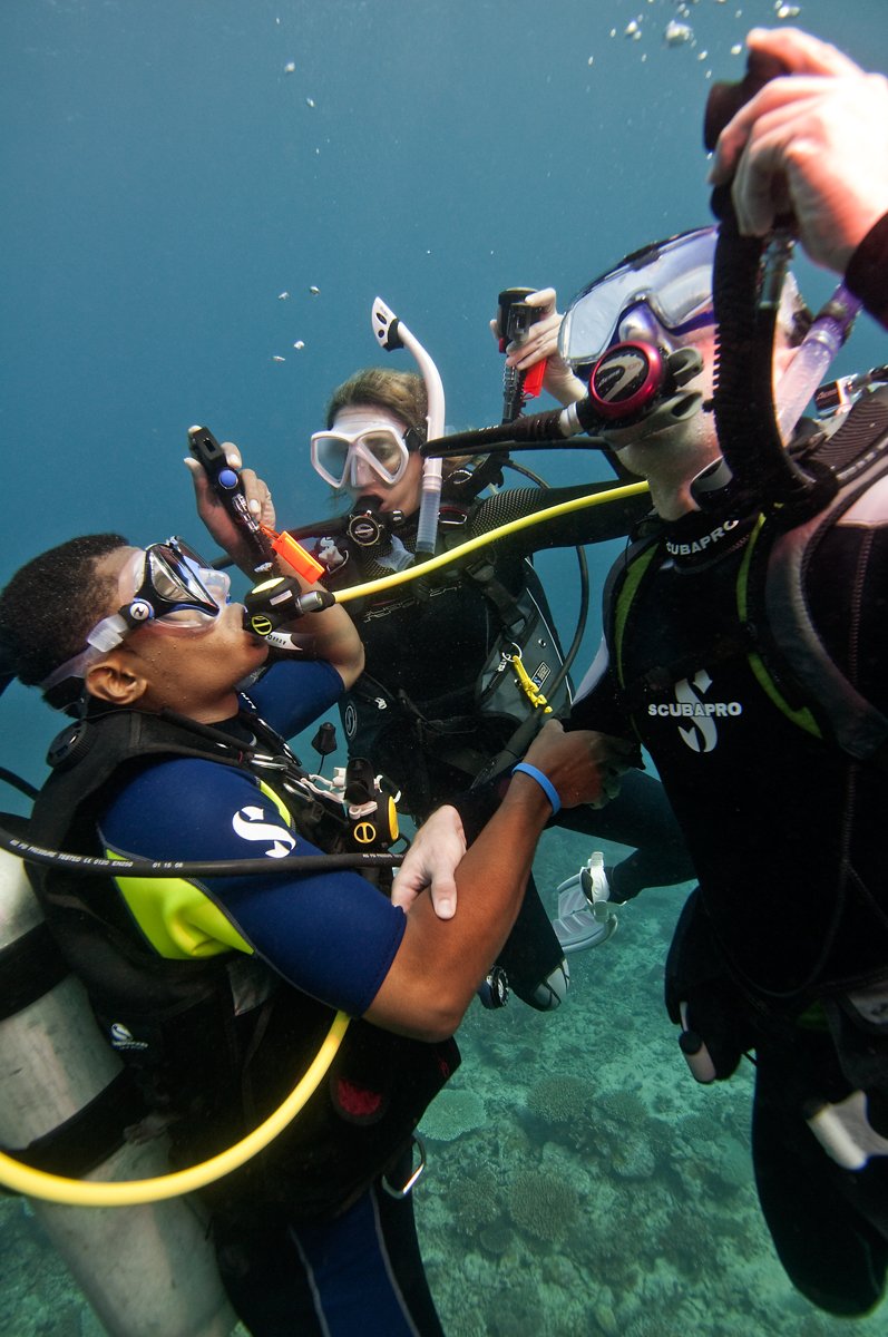 Curso de rescate de PADI