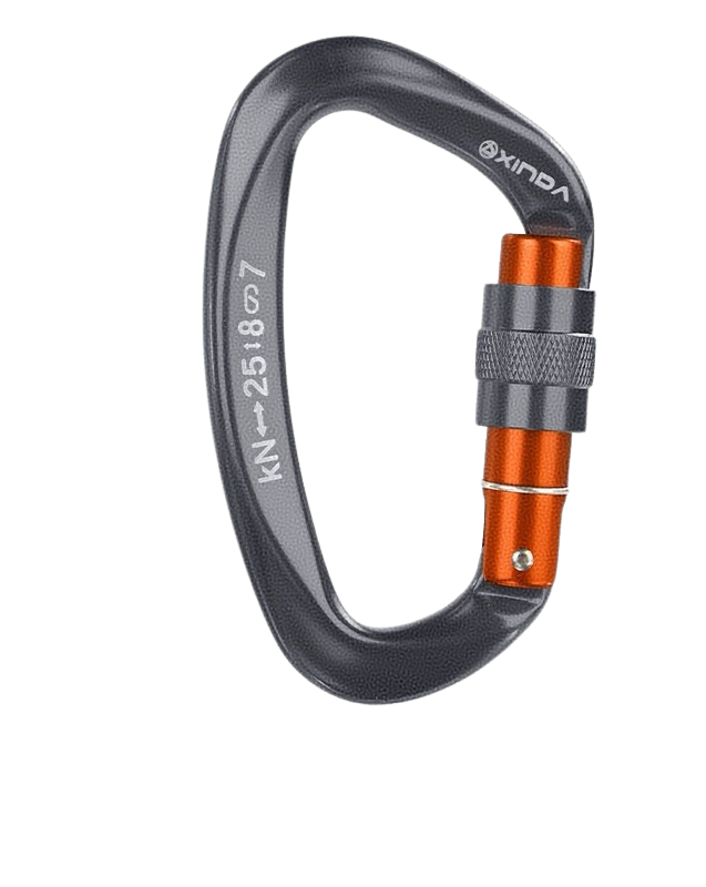 Small D-Shaped Screw Lock Carabiner SE